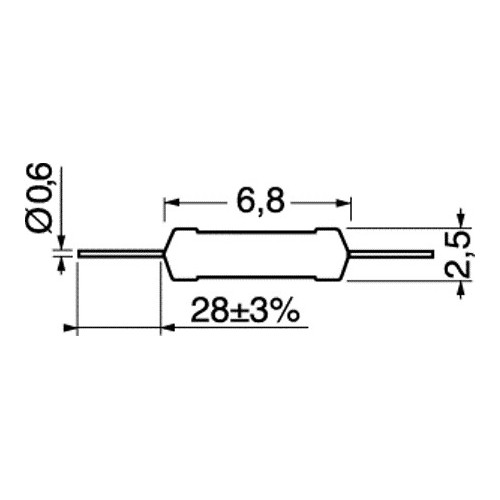 RESISTENZA 1/4 W 1% 1 KOHM