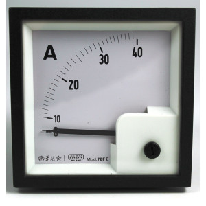 AMPEROMETRO DA PANNELLO 40A AC