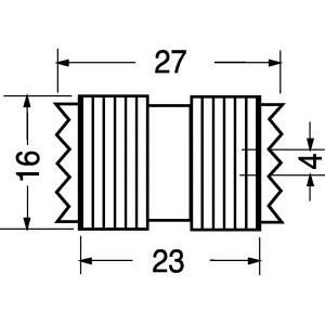 ADATTATORE DA PRESA UHF A PRESA UHF 2