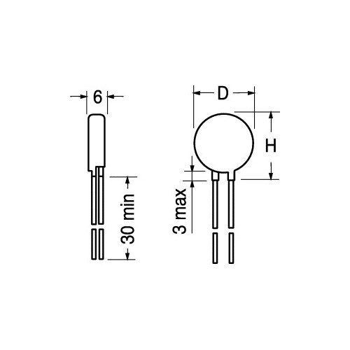 VARISTORE 275VAC 9x11mm