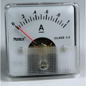 AMPEROMETRO -STRUMENTO DA PANNELLO  1ACC-44X44 MM.
