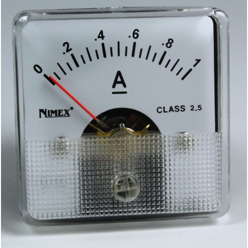 AMPEROMETRO -STRUMENTO DA PANNELLO  1ACC-44X44 MM.