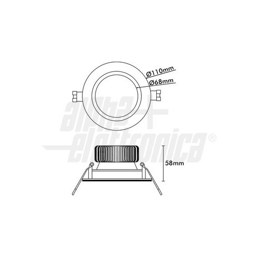 FARETTO A LED 12W BIANCO CALDO