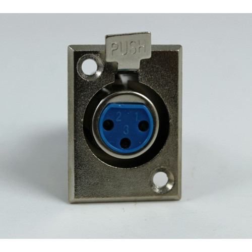 PRESA DA PANNELLO PER MICROFONO XLR - 3 POLI