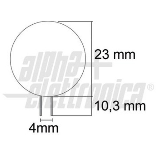 LAMPADA A LED 10-30V 1,5W COLORE BIANCO CALDO 