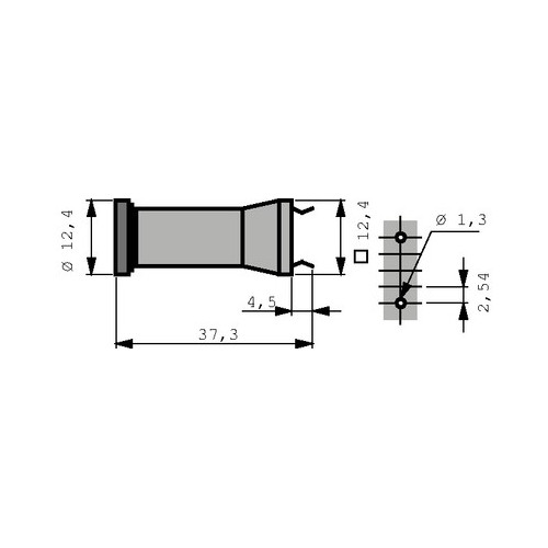 PORTAFUSIBILI 5x20 PER CIRCUITO STAMPATO VERTICALE SCHURTER