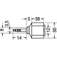 ADATTATORE DA SPINA 3,5 STEREO A 2 PRESE 3,5 STEREO