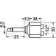 ADATTATORE DA SPINA 6,3 MONO A 2 PRESE RCA