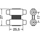 ADATTATORE DA 2 PRESE RCA A 2 PRESE RCA