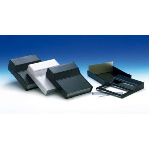 CONTENITORE IN PLASTICA A PULPITO 17X15X6 COLORE NERO