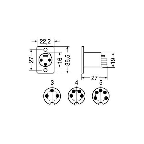 SPINE PER MICROFONO TIPO STANDARD - 3 POLI