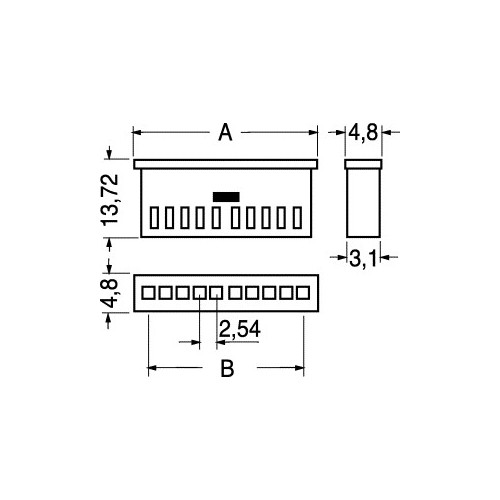 CONNETTORE MODU II SIL FEMMINA VOLANTE 8 POLI