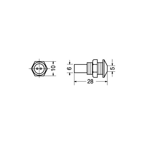 PORTALED CONICO DIAMETRO  5 MM 