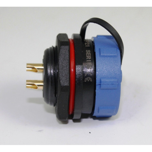 CONNETTORE FEMMINA PANNELLO 2P WATERPROOF STAGNO