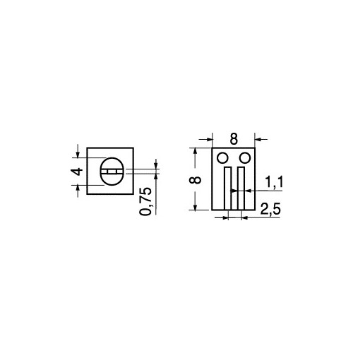 SUPPORTO PER LED DIAMETRO 3 MM
