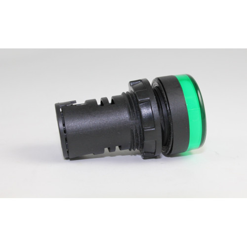 SEGNALATORE LUMINOSO A LED 220VAC COLORE VERDE