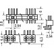 CONNETTORE STRIP LINE 40+40 POLI FILA DOPPIA TERMINALI AD ANGOLO