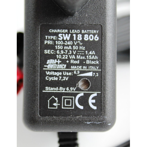 CARICABATTERIE PER BATTERIE AL PIOMBO DA 6V CORRENTE MASSIMA EROGATA 1400 MA
