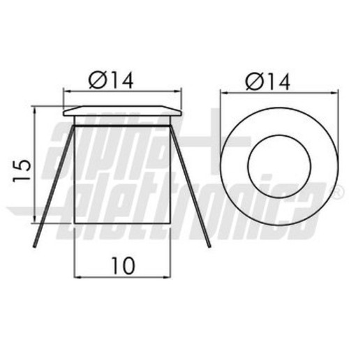 MINI SPOT A LED 12V BIANCO CALDO