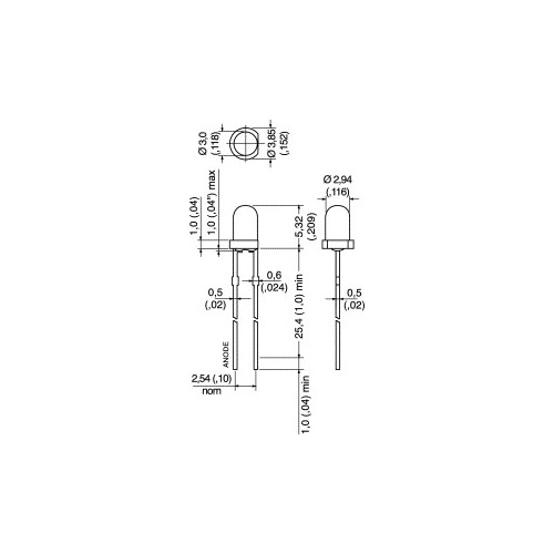 LED BICOLORE ROSSO- VERDE  Ø 3 MM