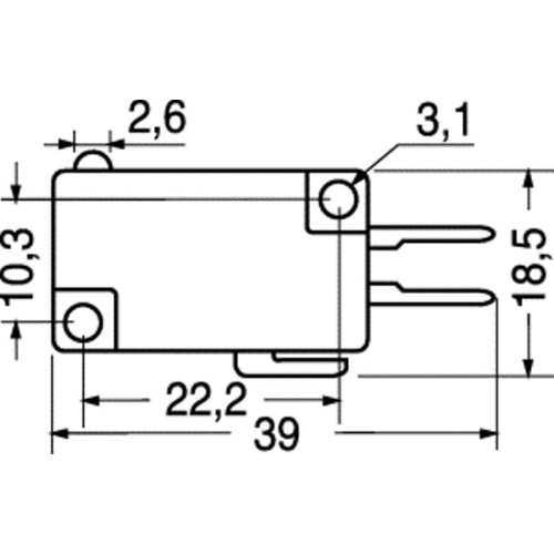 MICROSWITCH 5A 250V SENZA LEVA