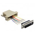 adattatore spina sub-d 25 poli presa rj45