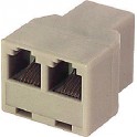 adattatore rj45 tripla femmina