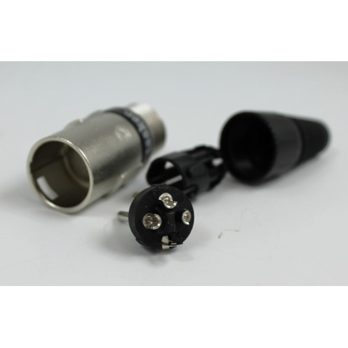 SPINA AUDIO XLR 3 POLI VOLANTE - COLORE NERO