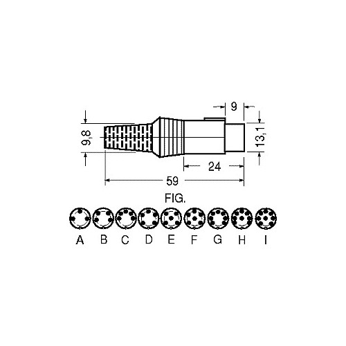 SPINE SCHERMATE NORME DIN - 8 POLI