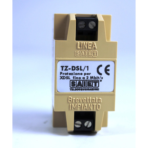 PROTEZIONE PER RETI TELEFONICHE E LINEE DATI ADSL MARCA SAIET MOD. TZ-DSL/1