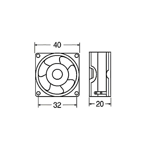 MINIVENTILATORI ASSIALI SUPPORTO BRONZINE- 12 Vdc