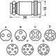 PRESE SCHERMATE PER MICROFONO - 8 POLI