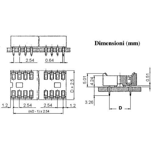 ZOCCOLO B.P.  6P BILAMELLARE 