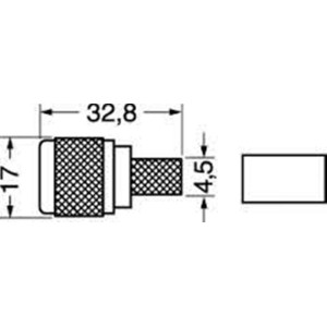 CONNETTORE COASSIALE N MASCHIO VOLANTE  CR. RG58 2
