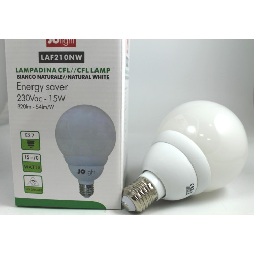 LAMPADA 15W ATTACCO E27 COLORE BIANCO NATURALE