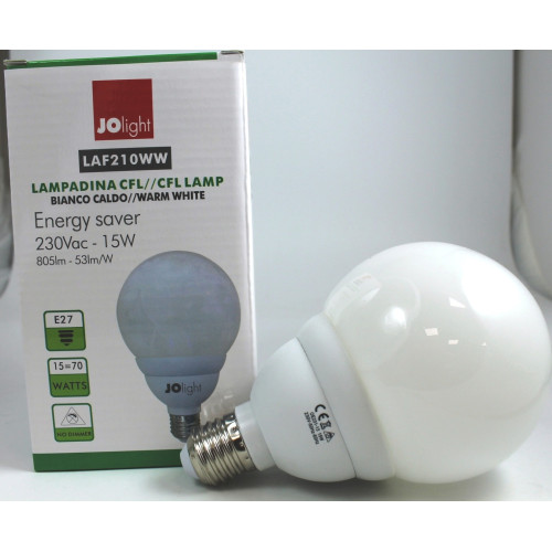 LAMPADA 15W ATTACCO E27 COLORE BIANCO CALDO