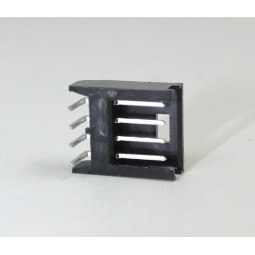 CONNETTORE SIL MASCHIO DA CIRCUITO STAMPATO 90° 4 POLI - AMP MODU II 280378-1