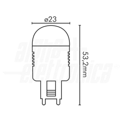 LAMPADA A LED 220VAC 2W G9 COLORE BIANCO NATURALE