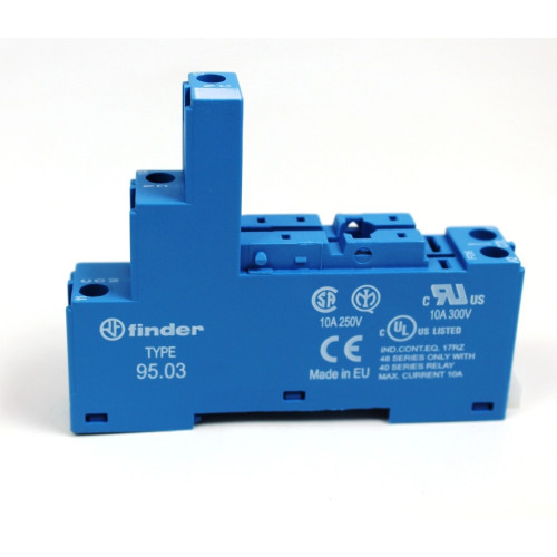 ZOCCOLO PER RELE' UNIPOLARE SU BARRA DIN