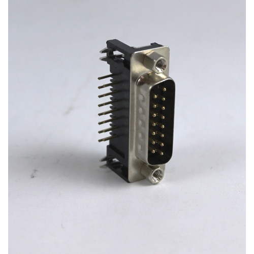 CONNETTORE  SUB-D 15P MASCHIO PER CIRCUITO STAMPATO  90°