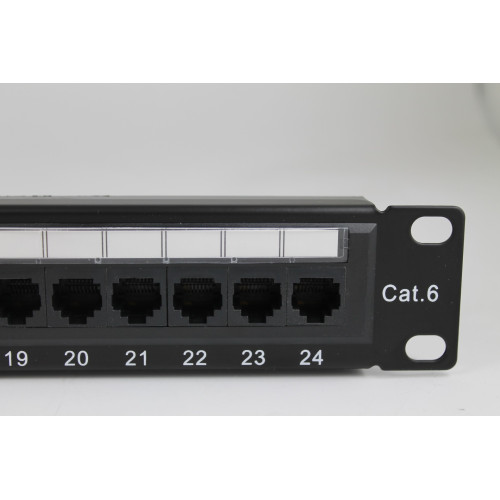 PATCH PANEL 24 PORTE  1U CATEGORIA 6 NON SCHERMATO