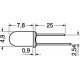 LED EMETTITORE ALL''INFRAROSSO Ø 5 MM