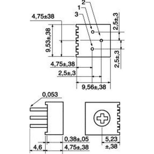 TRIMMER 72P 100R 1 G
