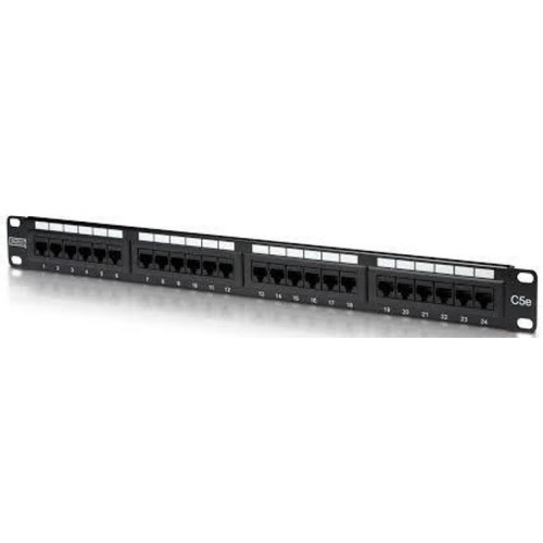 PATCH PANEL CAT 5e UTP 24 PORTE RJ45, 1U