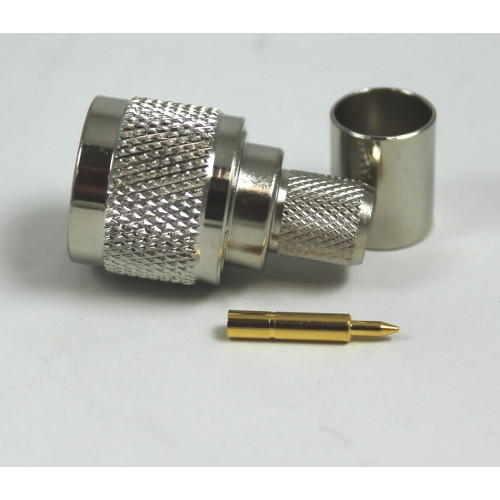 CONNETTORE COASSIALE N MASCHIO VOLANTE PER CAVI RG8 RG213 RG214 MARCA MARLOW MW21C