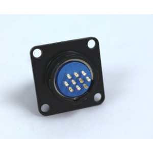 CONNETTORE CIRCOLARE SERIE JM - 10 POLI - FEMMINA DA PANNELLO - SIZE 16 - COD. JMR1610F 2