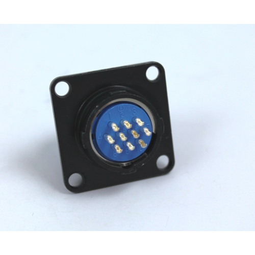 CONNETTORE CIRCOLARE SERIE JM - 10 POLI - FEMMINA DA PANNELLO - SIZE 16 - COD. JMR1610F