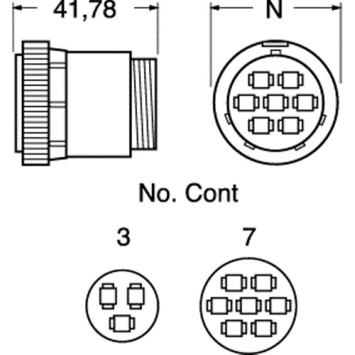 CONNETTORE VOLANTE AMP 206426-1
