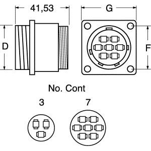 CONNETTORE DA PANNELLO  AMP 206425-1 2