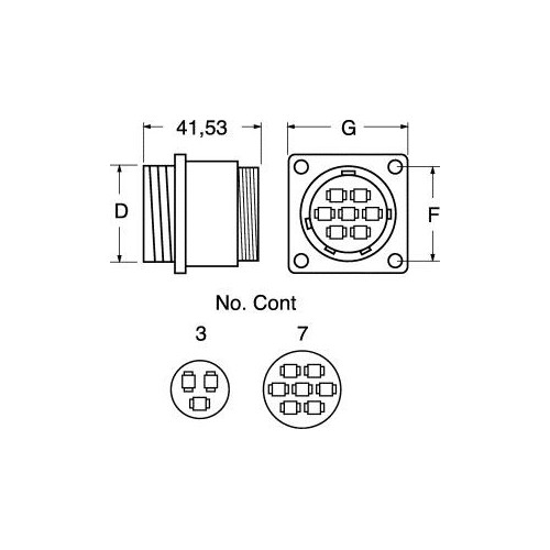 CONNETTORE DA PANNELLO  AMP 206425-1